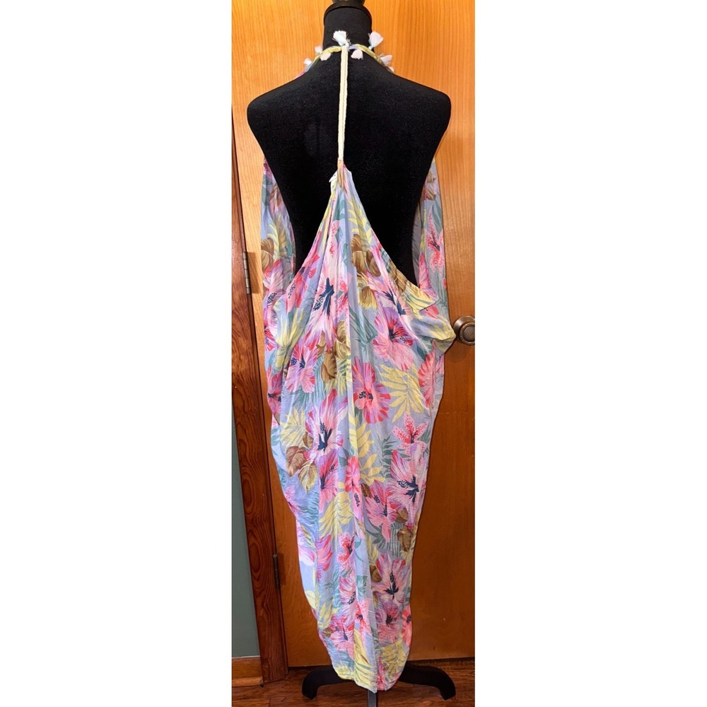 Pool to Party by Subtle Luxury Floral Halter Neck Kimono Cover Up One Size - Picture 3 of 6